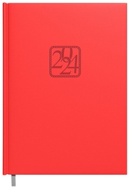 Рабочий календарь Timer Vivella 2024, A5, красный, 20.3 см x 14.3 см