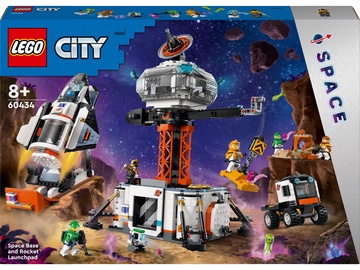 Konstruktor LEGO® City Kosmosebaas ja raketi stardiplatvorm 60434