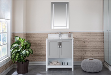 Комплект мебели для ванной Kalune Design Yampa 30, серый, 54 см x 75 см x 86 см
