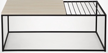 Журнальный столик Kalune Design Zinus, бежевый/дубовый, 95 см x 55 см x 43 см