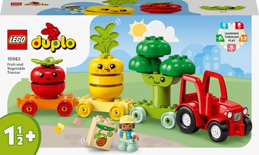 Konstruktors LEGO Duplo Augļu un dārzeņu traktors 10982