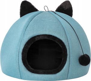 Домик для животных Doggy Kitty Head, синий, 400 мм x 400 мм