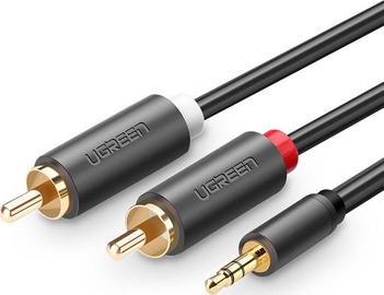 Kabelis Ugreen 3.5 mm, RCA, 10 m, juoda