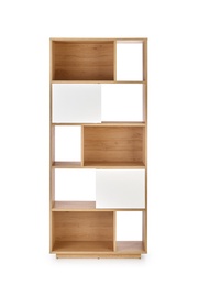 Riidekapp Halmar REG22, valge/tamm, 33 cm x 80 cm x 180 cm