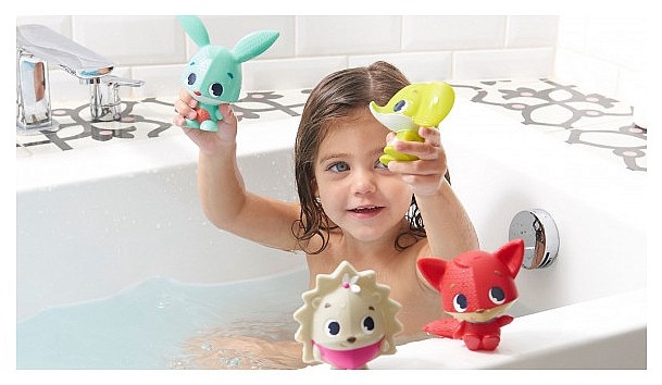 Rotaļu dzīvnieks Tiny Love Bath Squirters, daudzkrāsaina, 4 gab.