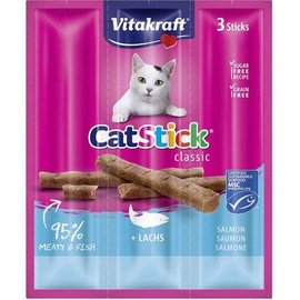 Лакомство для кошек Vitakraft Stick Classic, лосось/форель, 0.054 кг, 3 шт.
