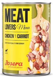 Mitrā barība (konservi) suņiem Josera Meat Lovers Chicken with Carrot, vistas gaļa, 0.4 kg