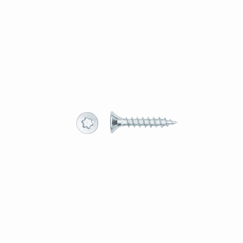 Puidukruvi Forte Tools, 3.5 x 20 mm, valge, 25 tk