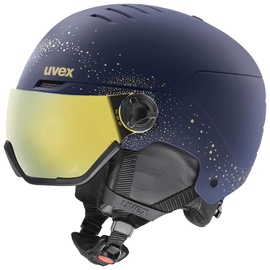 Suusakiiver Uvex Wanted Visor We, kuldne/tumesinine, M (54-58 cm)