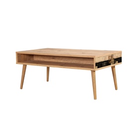 Журнальный столик Kalune Design Viva 764, коричневый, 60 см x 110 см x 45 см