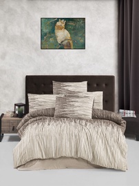 Gultas veļas komplekts Mijolnir Monte, brūna/bēša, 200x220 cm