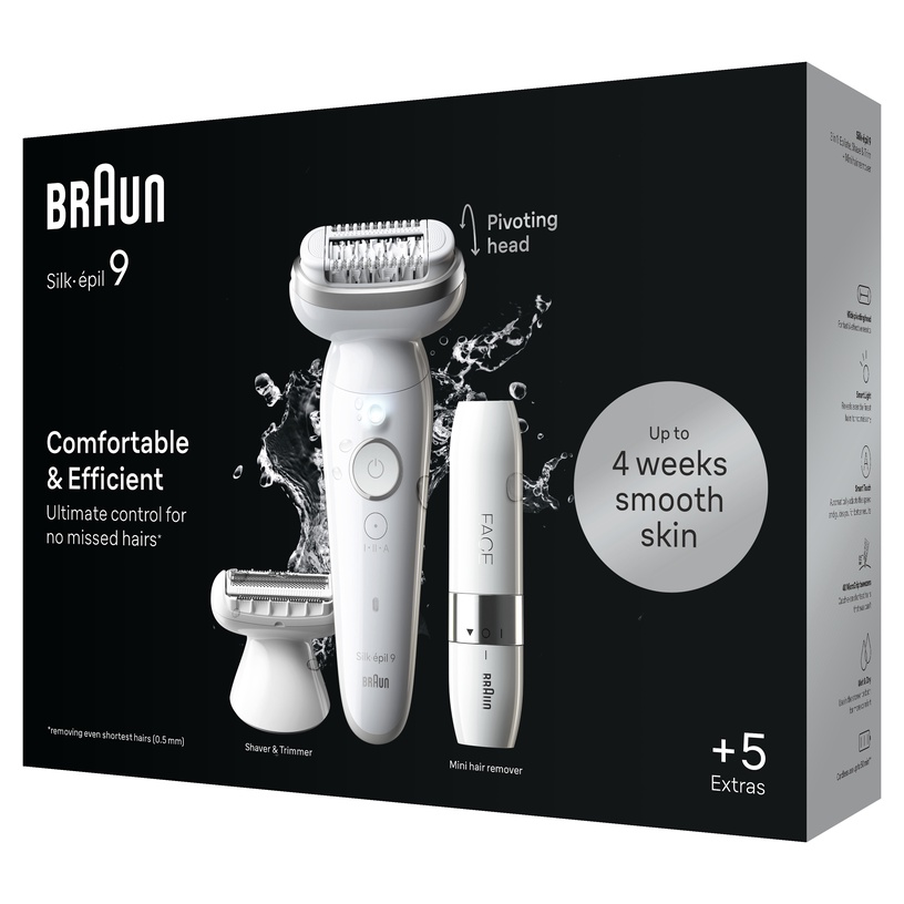 Epilaator Braun Silk•épil 9 SES9-341, valge