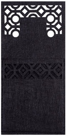 Ziemassvētku galda piederumu futrālis CHR-09563, 20 cm x 10 cm, melna, 8 gab.
