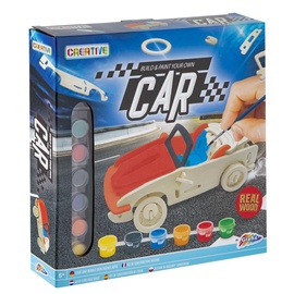 Krāsošanas komplekts Creative Build & Paint Your Own Car, daudzkrāsains