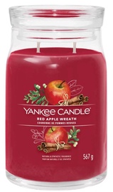 Svece, aromātiskā Yankee Candle Red Apple Wreath, 60 - 90 h, 567 g, 157 mm x 93 mm
