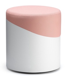 Пуф Kalune Design A001228, белый/розовый, 37 см x 37 см x 40 см