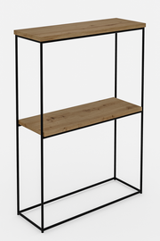 Konsoollaud ADRK Velo, must/pruunikas, 20 cm x 60 cm x 80 cm