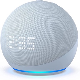 Колонка Amazon Echo Dot 5 Clock, голубой
