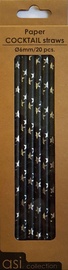Šiaudeliai Asi Collection Cocktail Straws, 21 cm, popierius, 20 vnt.