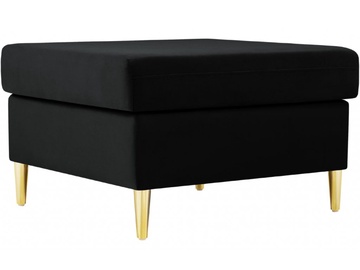 Pufs Micadoni Home Moghan Velvet, zelta/melna, 70 cm x 70 cm x 45 cm