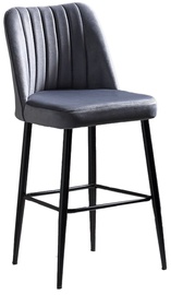Bāra krēsls Kalune Design Vento 107BCK1110, melna/pelēka, 45 cm x 49 cm x 99 cm, 4 gab.