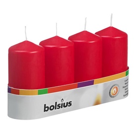 Свеча цилиндрическая Bolsius Ivory, 20 час, 4 шт.