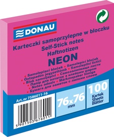 Lipnūs lapeliai Donau Neon 11D7586-16, 7.6 cm x 7.6 cm, 100 vnt.