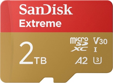 Mälukaart SanDisk Extreme SDSQXAV-2T00-GN6MA, 2 TB, 240 Mb/s - 140 Mb/s