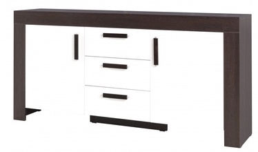 Kummut Cezar REG13, pruun/valge, 42 cm x 170 cm x 85 cm