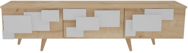 TV-laud Kalune Design 3 D, tamm/valge, 35 cm x 160 cm x 45 cm
