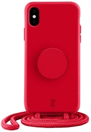 Чехол для телефона Just Elegance PopGrip, Apple iPhone X/Apple iPhone XS, красный
