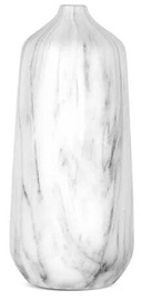Dekoratiivne vaas Mija, 23 cm, hall/kreemjasvalge