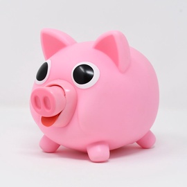 Копилка Jiggy Bank Piggy Bank 21072, резина, розовый