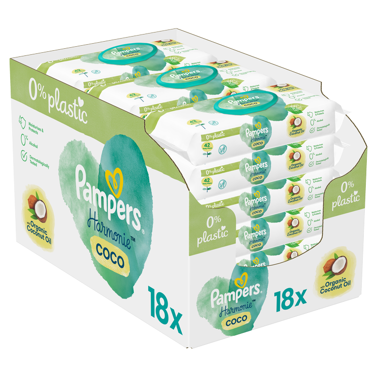 Mitrās salvetes Pampers Pure Protection, 756 gab.