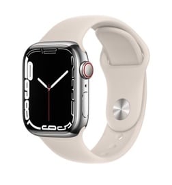 Умные часы Apple Watch 7 GPS + Cellular 45mm, серебристый