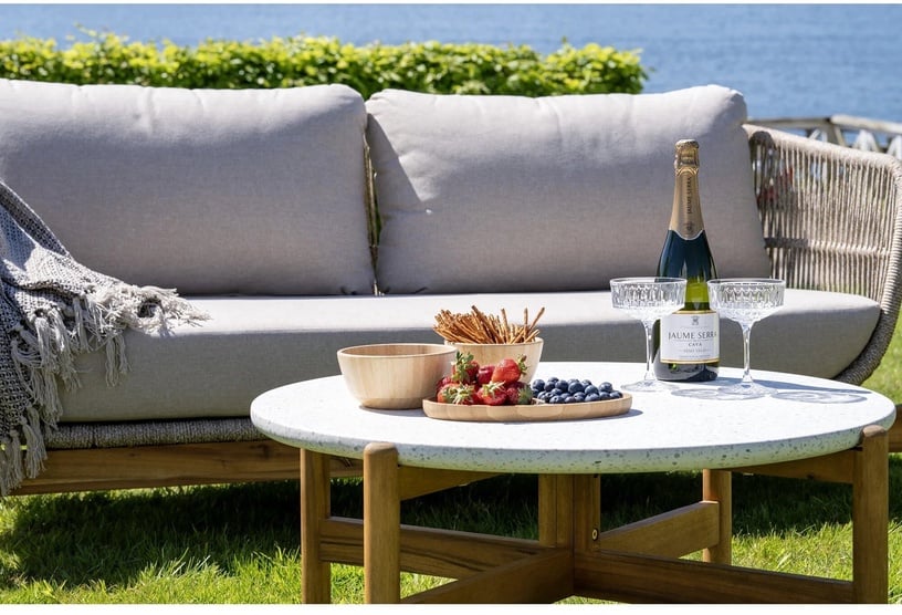 Välimööbli komplekt House Nordic Terracina, valge/pruun, 4 istekohta