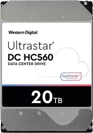 Kietasis diskas (HDD) Western Digital Ultrastar DC HC560 0F38785, 3.5", 20 TB