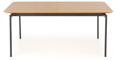 Обеденный стол c удлинением Halmar Smart, черный/дубовый, 1700 - 2500 мм x 1000 мм x 760 мм