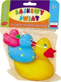 Игрушка для ванны Tullo Ducks AM 005A, синий/желтый/розовый, 3 шт.