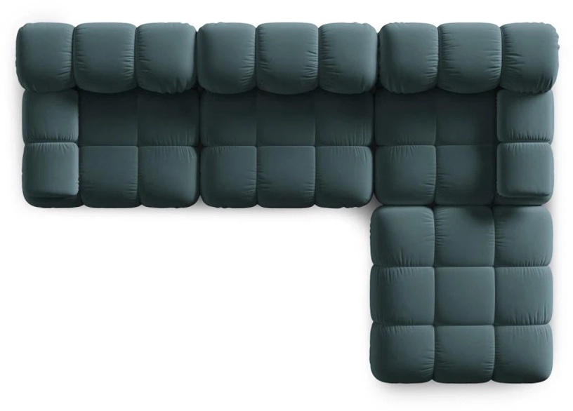 Mooduldiivan Micadoni Home Bellis, roheline, 282 x 188 cm x 63 cm