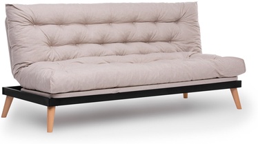 Dīvāns-gulta Atelier Del Sofa Saki, krēmkrāsa, 185 x 82 cm x 92 cm