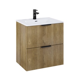 Шкафчик под раковину в ванной Masterjero Deco, коричневый/дубовый, 45.2 см x 60 см x 62.6 см