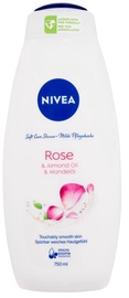 Dušo kremas Nivea Rose & Almond Oil, 750 ml