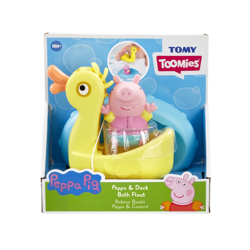 Vannitoa mänguasjade komplekt Toomies Peppa Pig Peppa & Duck, mitmevärviline
