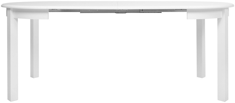 Söögilaud pikendatav Roleslaw II, valge, 95 - 195 cm x 95 cm x 76 cm