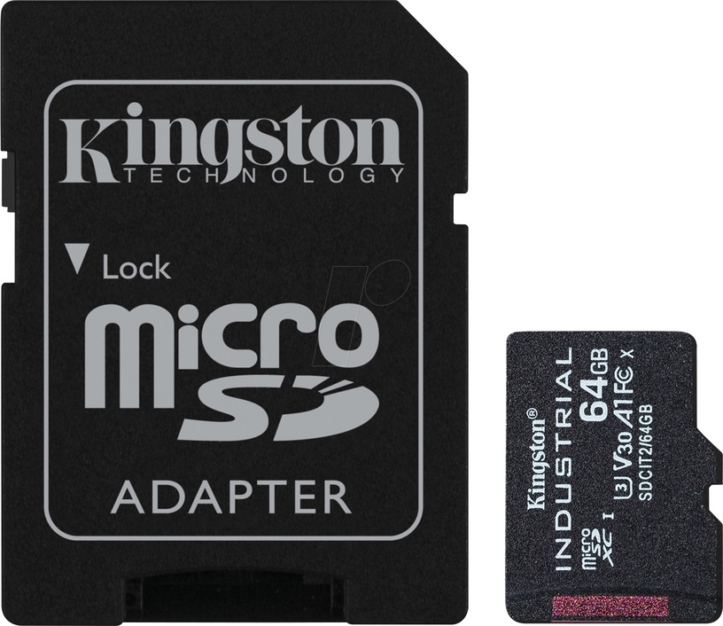 Atmiņas karte Kingston Industrial, 64 GB