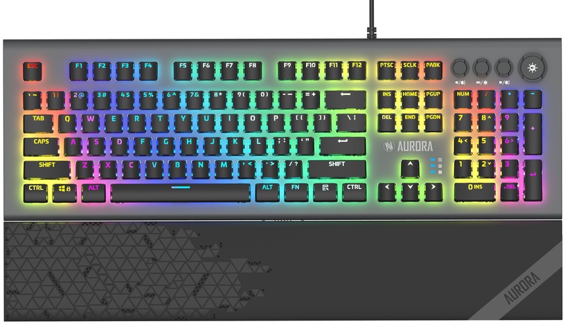 Клавиатура iBOX Aurora Aurora K5 KRGD Red, EN, серебристый