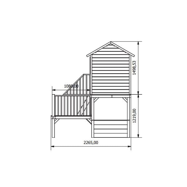 Puidust maja lastele "Meekärg" 4IQ, 2.9 m²