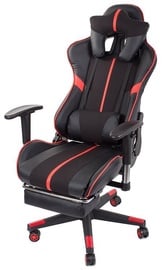 Игровое кресло Verk Group With Footrest 01611, 50 x 52 x 124 - 132 см, черный/красный