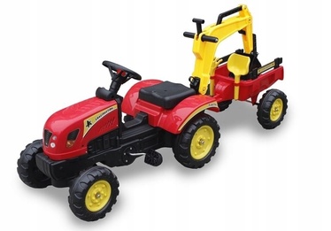 Traktor LEAN Toys Branson Tractor, punane/kollane